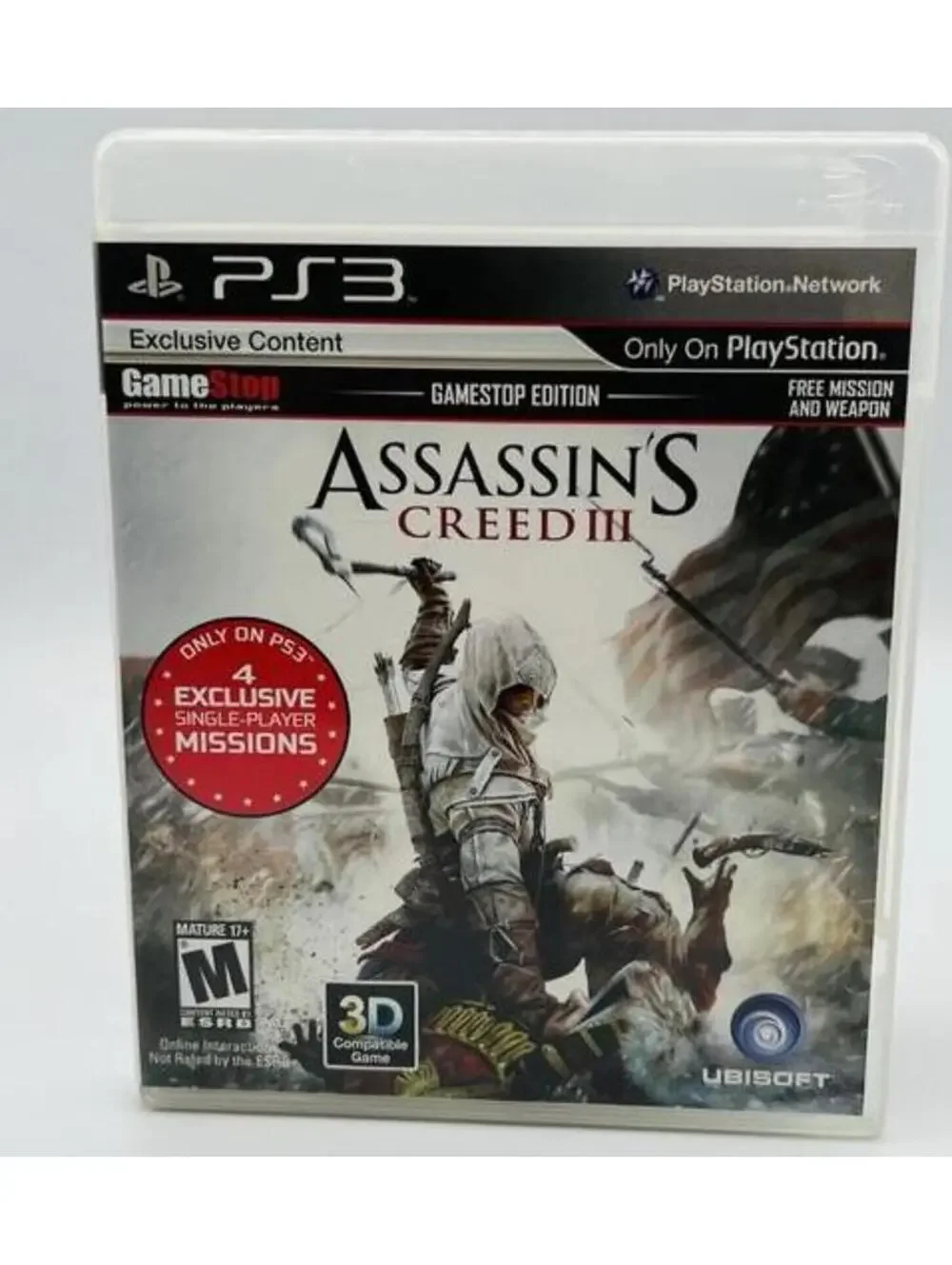Assassin's Creed III GameStop Edition (Sony PlayStation 3 PS3) Complete Tested